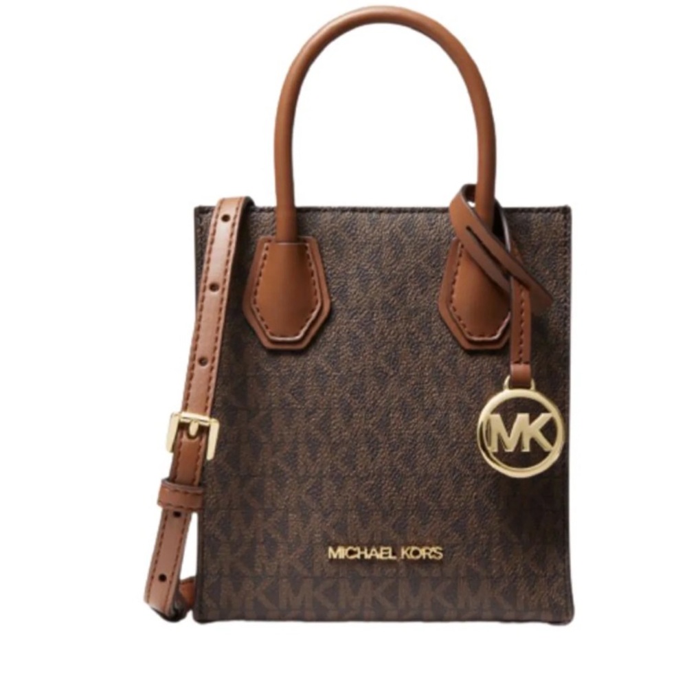 Michael Kors Mercer XS NS Shopper Crossbody in Brown